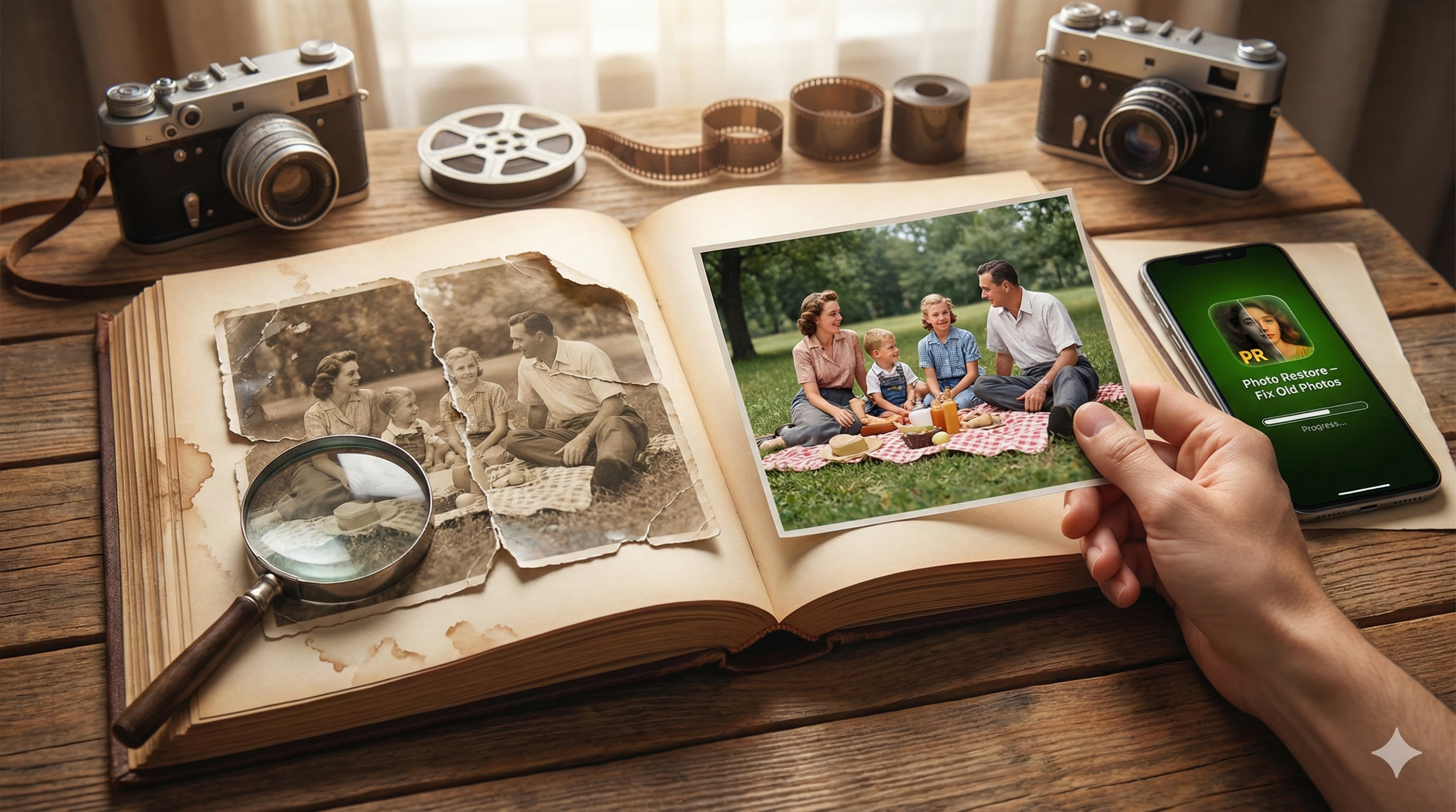 Digitize and Restore Family Photo Albums - Complete preservation guide with AI